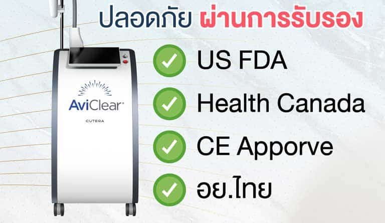 AviClear Laser การรับรองมาตรฐาน