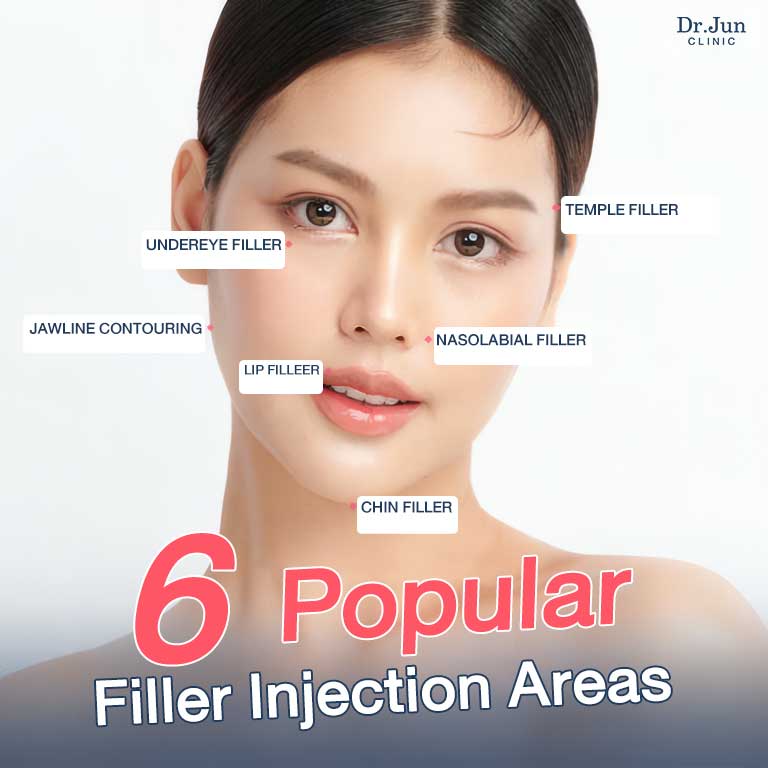 6 จุดยอดนิยมเติมฟิลเลอร์ Dr. Jun Clinic หมอจุนคลินิก